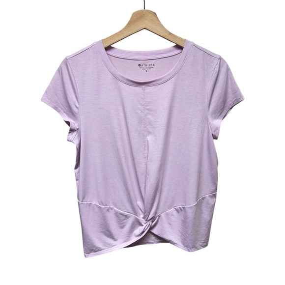 Athleta Tops - Athleta Essence Twist Tee Women Sz S Top Lavender Purple Short‎ Sleeve Athletic